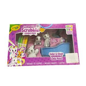 Crayola Scribble Scrubbie Pet Combo Pack With Washable Markers,